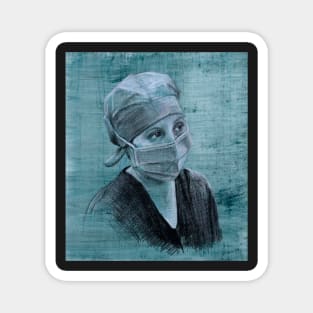 Nurse Mel  - Drawing by Avril Thomas - Adelaide Artist Magnet