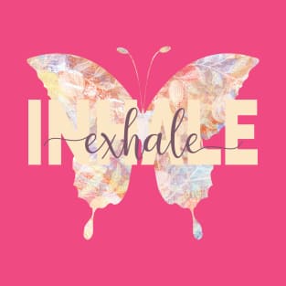 Inhale Exhale Yoga Butterfly T-Shirt