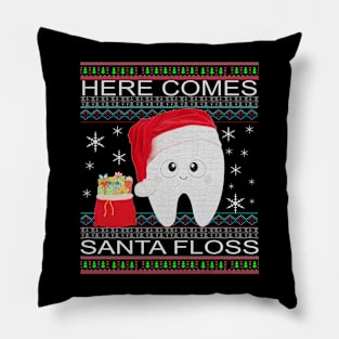 Gift from santa Funny Christmas Dentist Pillow