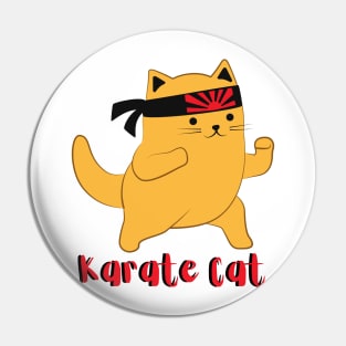 KARATE CAT/ Cute Funny Kitty Cat Pin