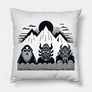 Ancient gods of Japan Pillow