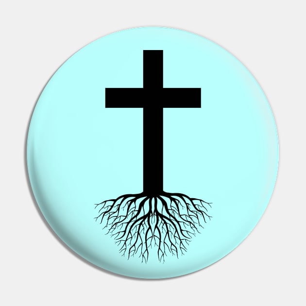 Rooted In Christ | Christian Pin by All Things Gospel