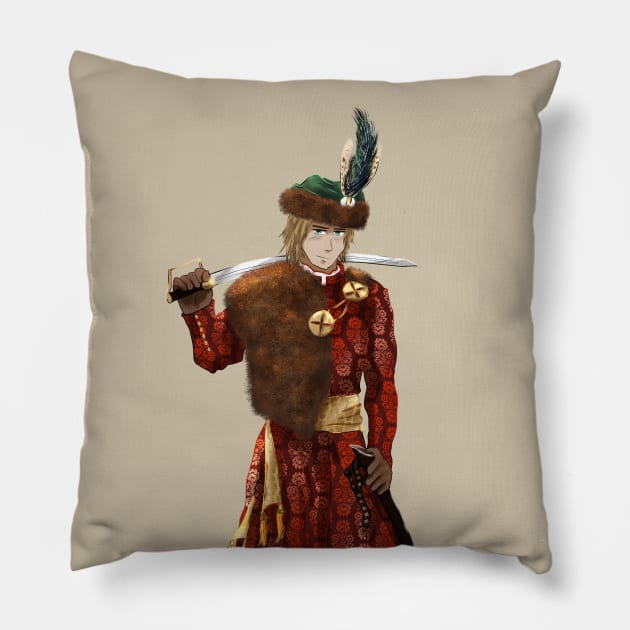 Hussar Hetalia Poland Pillow by Silentrebel