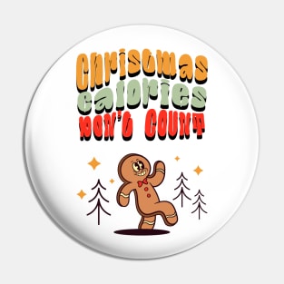 gingerbread man retro character Pin