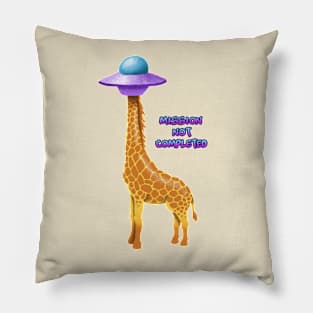 ufo giraffe Pillow