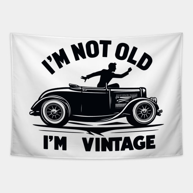 Vintage Car Tapestry by Vehicles-Art