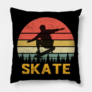 Skate Skateboarder Gift Skateboard Pillow