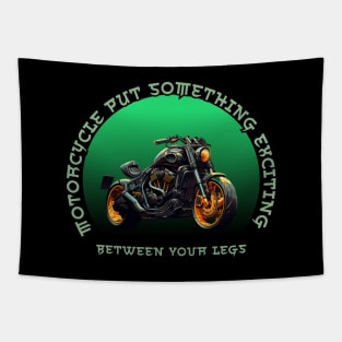 Motorcycle Put Something Exciting Between Your Legs Tapestry