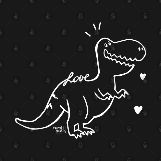 Baby T-rex dinosaur - Love Animals by Aurealis