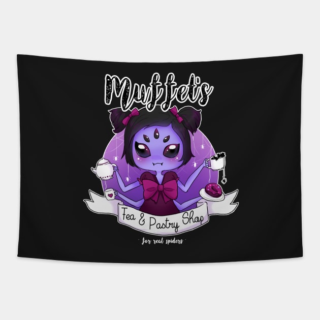 Muffet's tea and pastry shop Tapestry by linkitty