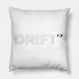 Drift Print White Pillow