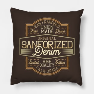 Denim style classic high quality san francisco Pillow