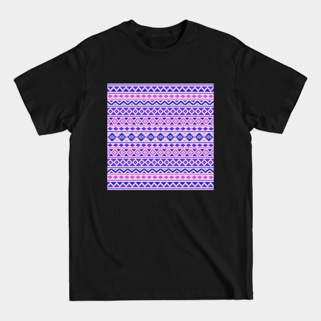 Discover Aztec Essence Pattern Pinks Blue Purple - Aztec Pattern - T-Shirt