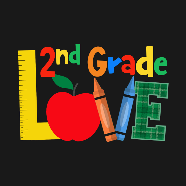2nd Grade Love Shirt Teacher Student Classroom Gift Tools, Back to School by FONSbually