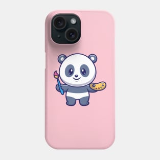 Cute Panda Painting Cartoon Phone Case