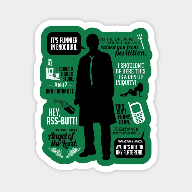 Castiel Quotes Magnet by aviaa