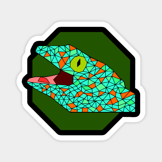 Geometric Tokay Gecko Magnet by Wild Geometric