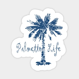 Aged Blue Palmetto Life Magnet