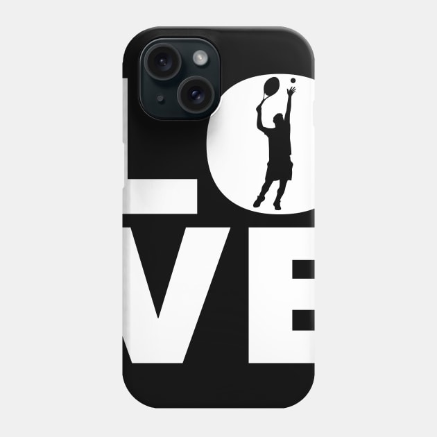 Love Tennis Gift For Tennis Players Phone Case by OceanRadar