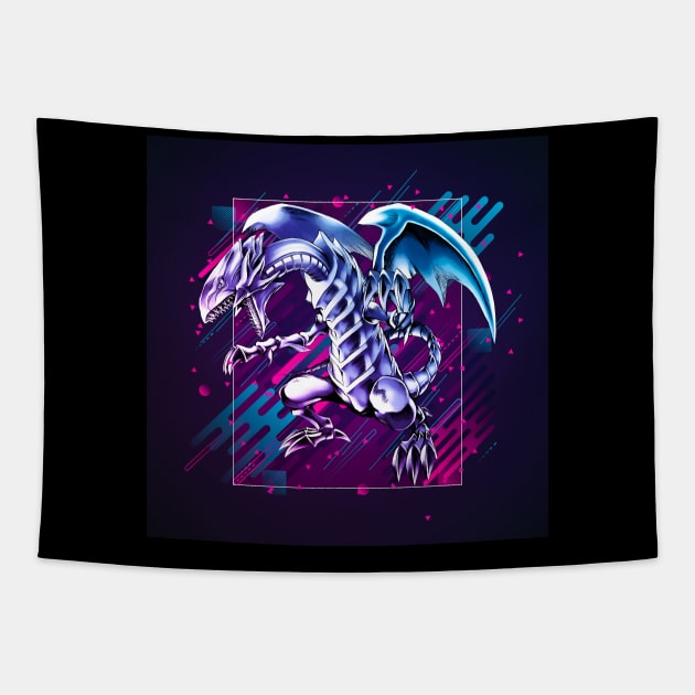 Blue Eyes White Dragon Tapestry by hidexmian