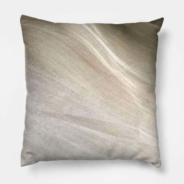 Raw silk swoosh Pillow by Khala