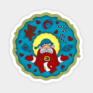 Pastafarian Santa Magnet