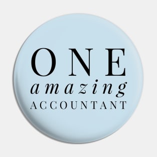 One Amazing Accountant Pin