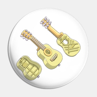 Luthier Guitar Structure Illustration Pin