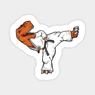 Cartoon TREX does Tang Soo Do Magnet