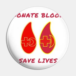 Donate blood save lives Pin