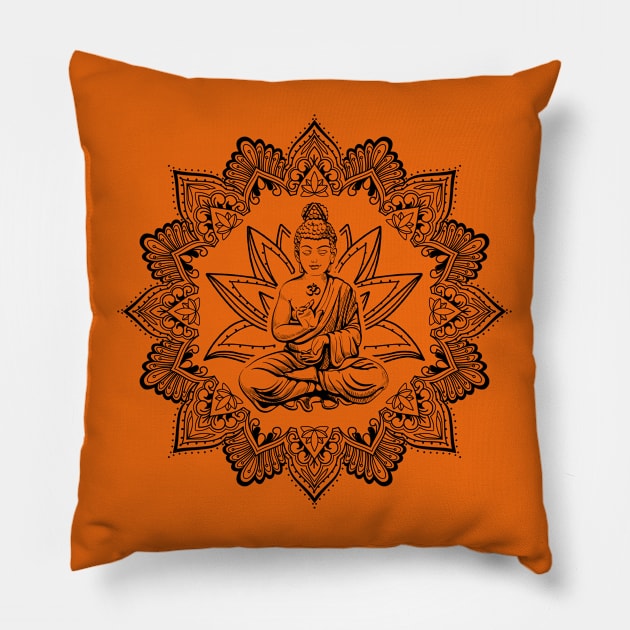 Buddha Aum Pillow by NEFT PROJECT