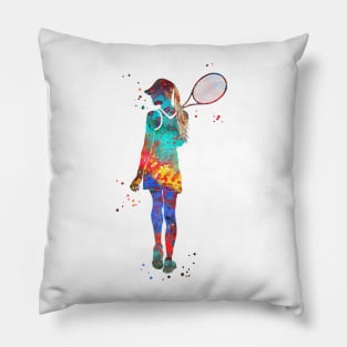 Tennis Player Girl Pillow