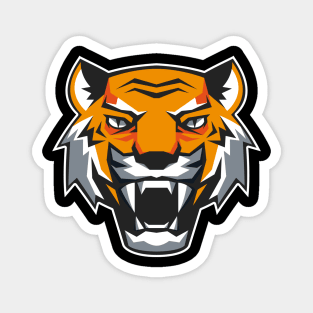 Angry face tiger Magnet