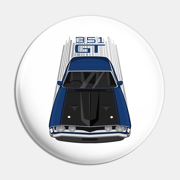 Ford Falcon XA GT 351 - Dark Blue and Black Pin by V8social