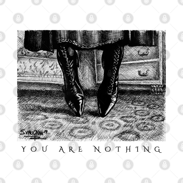 ENCHANTED: You Are Nothing (Black Text Variant) by SaltyCult