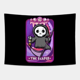 Cute Kawaii Anime Reaper Tarot Card T-Shirt Tapestry