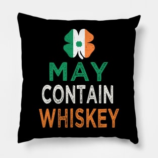 st patricks day may contain whiskey Pillow