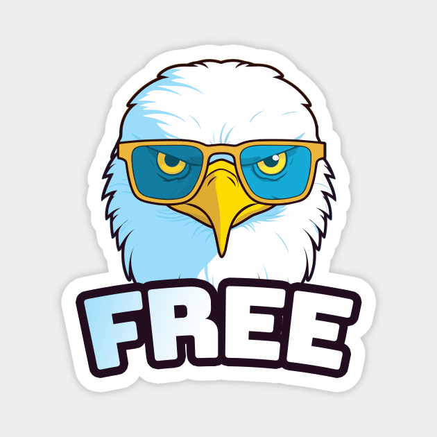 Free || Bald Eagle Head Magnet by Mad Swell Designs