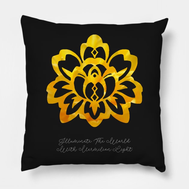 Illuminate the world Dark (Audio Drama) Pillow by ZoeDesmedt