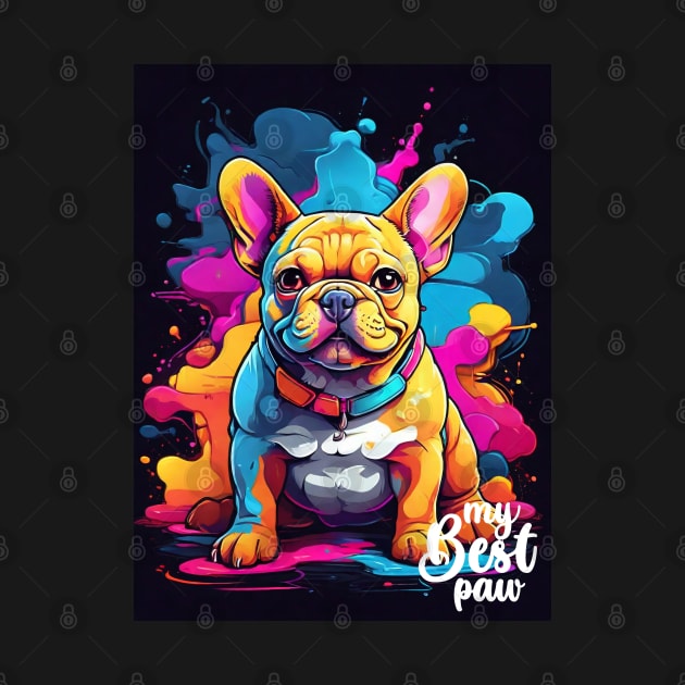 My Best Paw French Bulldogs Graffiti by UB design