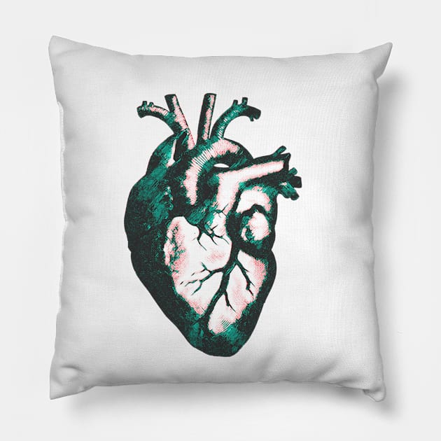 Verdigris Heart! Pillow by LordNeckbeard