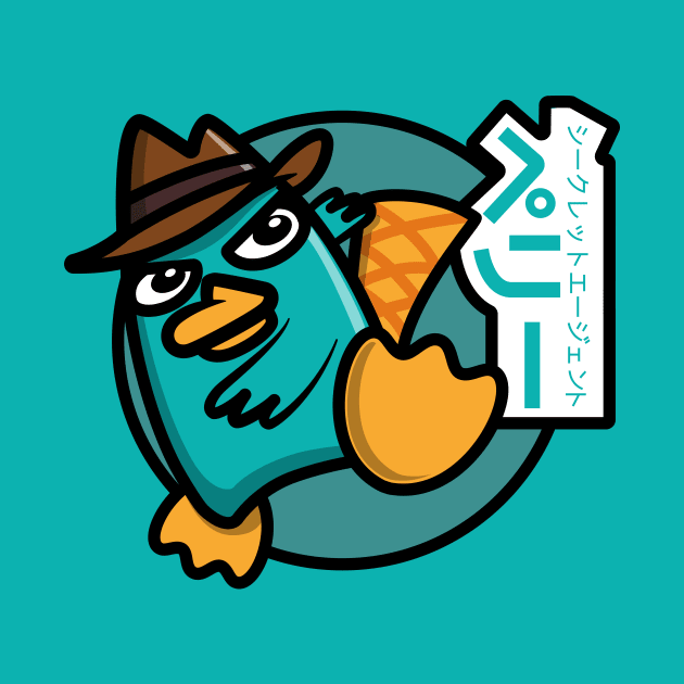 Perry - Kawaii Style (Color - Teal) by jepegdesign