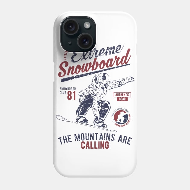 Extreme Snowboard Phone Case by JakeRhodes