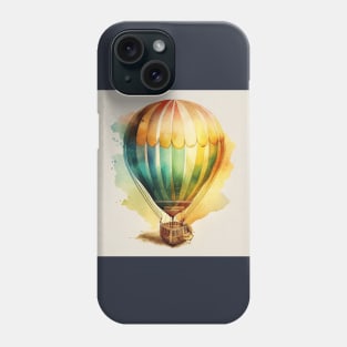 Vintage hot air baloon Phone Case