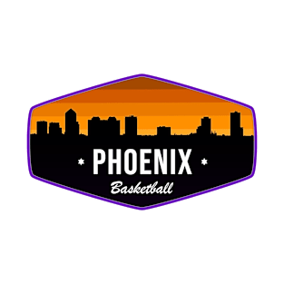 Phoenix Basketball Hexagonal Sunset T-Shirt