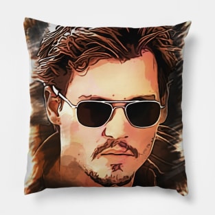 Johnny Depp - Portrait Pillow