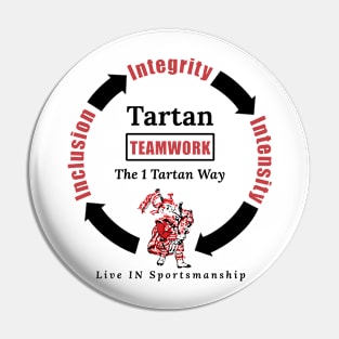 Tartan Teamwork Pin