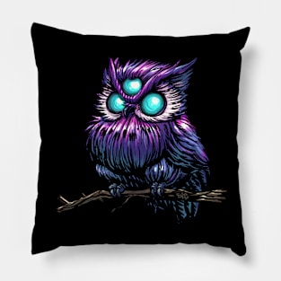 Three Eyed Owl Pillow