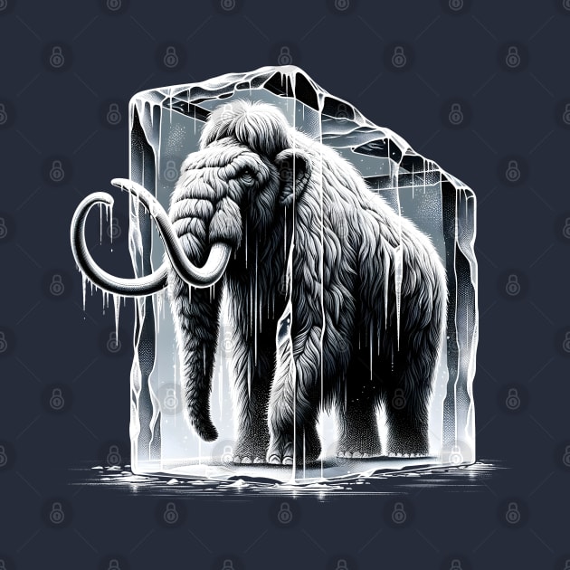 Prehistoric Freeze - Woolly Mammoth Ice Block by The Tee Bizarre