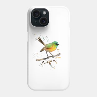 Songbird on branch Phone Case